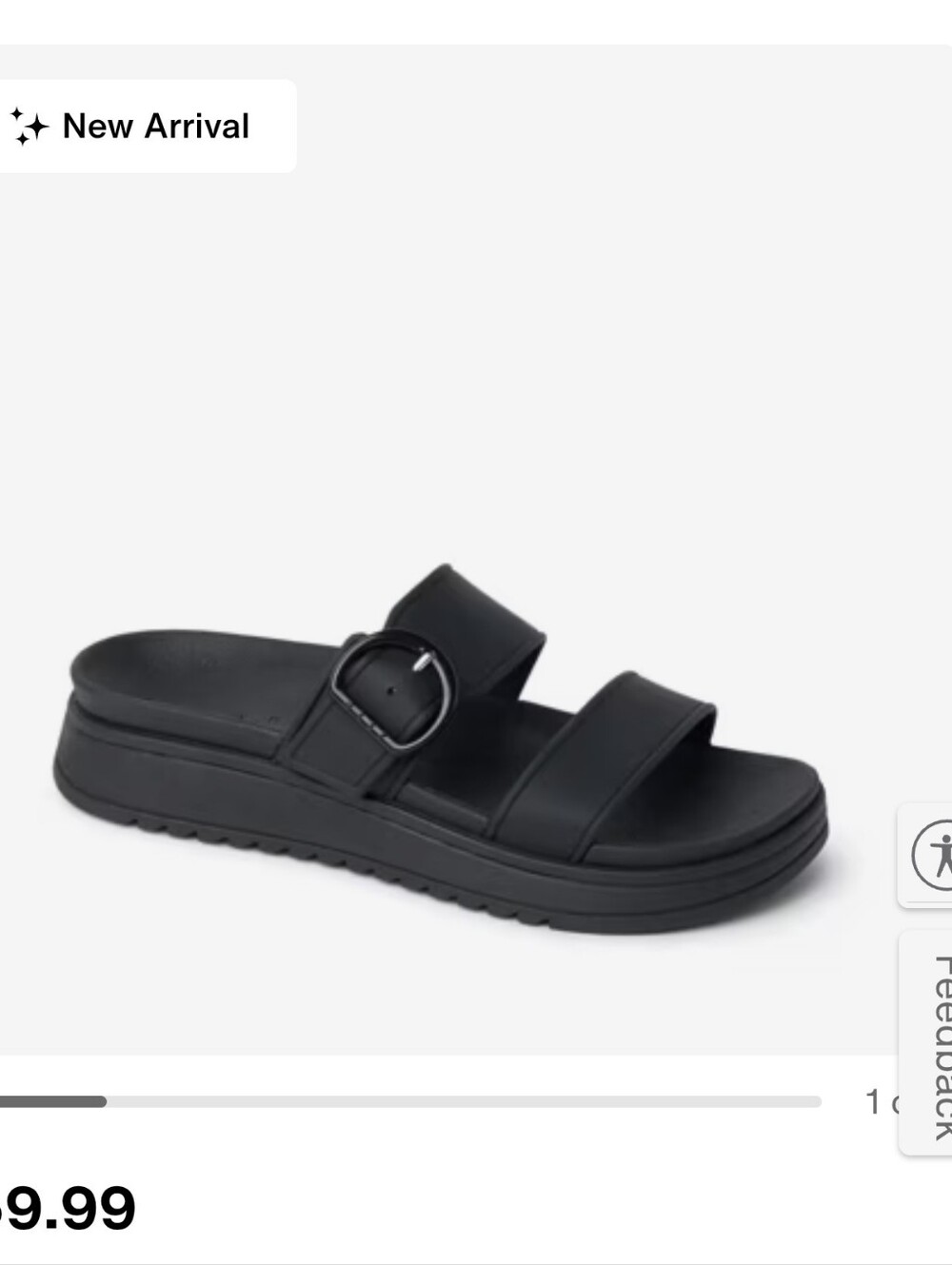 Reef Black Vista Capri Sandals